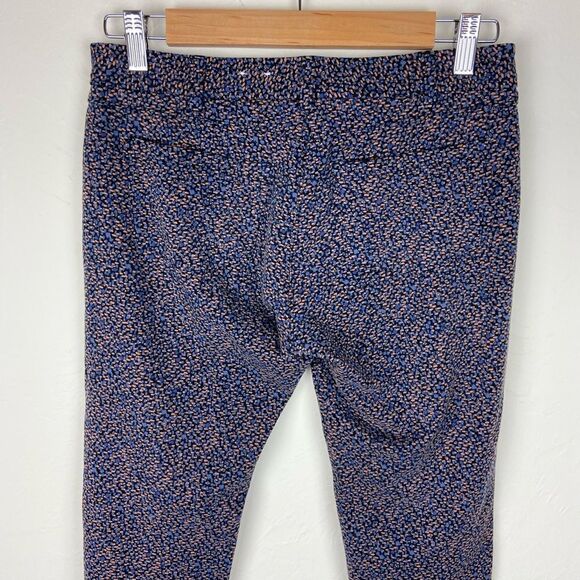 J. McLaughlin Straight Leg Stretch Pant - Navy/Orange Speckled - Picture 8 of 9